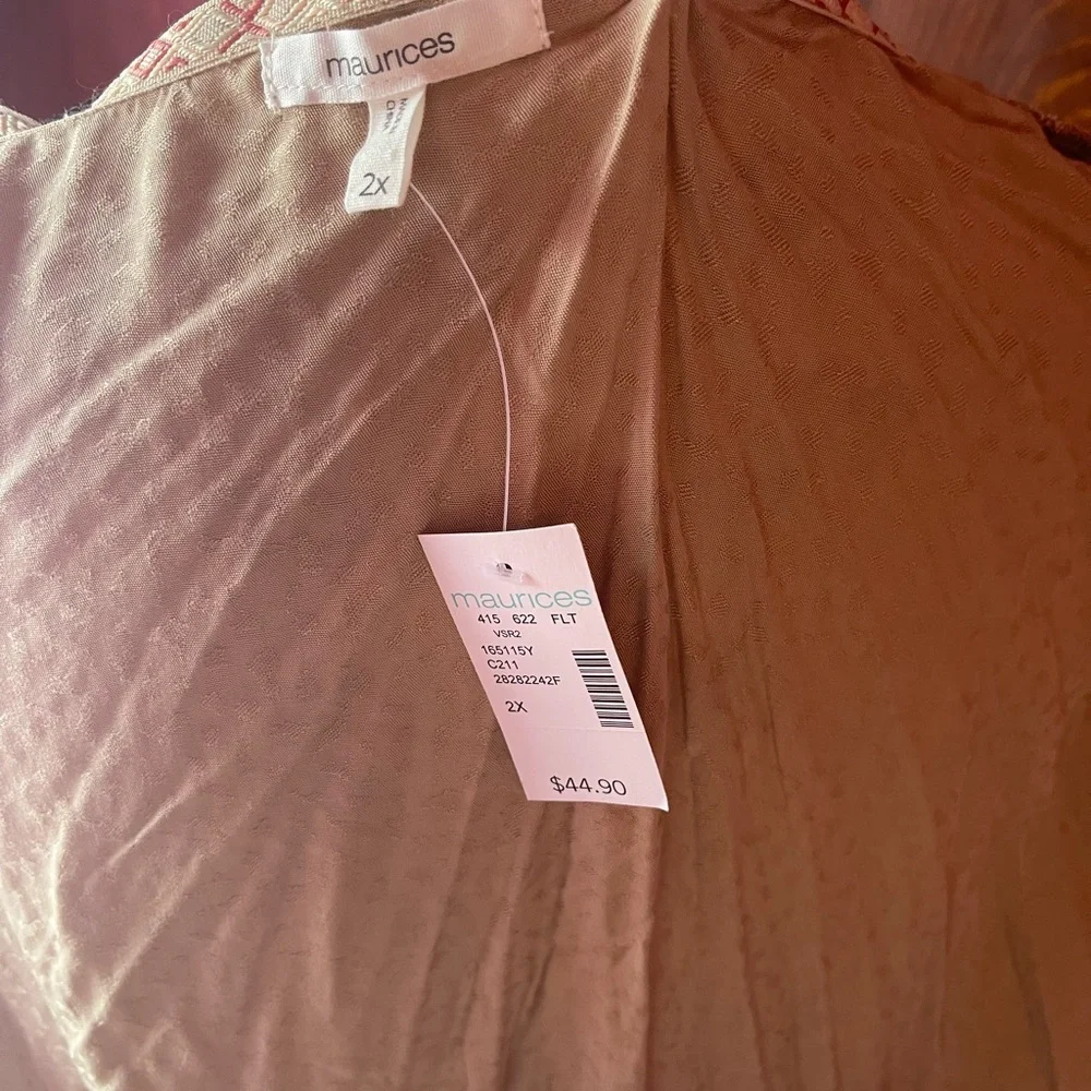 NWT- woman’s boho flowy duster - Picture 8 of 9